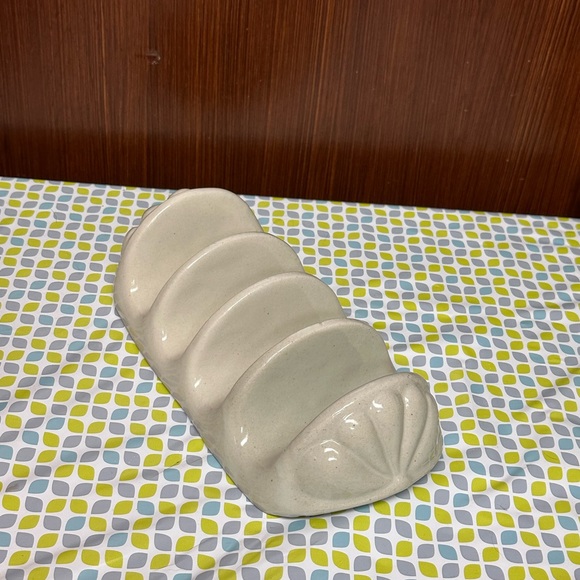 Ceramic Taco holder White Vintage Taco Server - Picture 9 of 10
